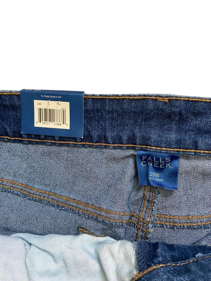 NWT 20W Falls Creek Stretch Bootcut Jeans 5 Pocket