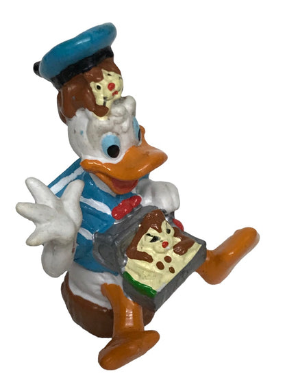 Disney Donald Duck Chip and Dale Treasure Chest PVC Figure Applause 1986 2"