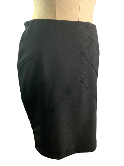 Medium AGB Black Pull On Bandage Style Skirt Stretch