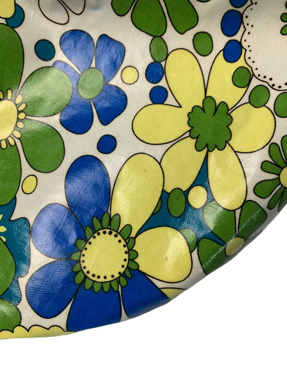Bueno Retro Print Tote Shoulderbag Green Yellow Blue Floral Print