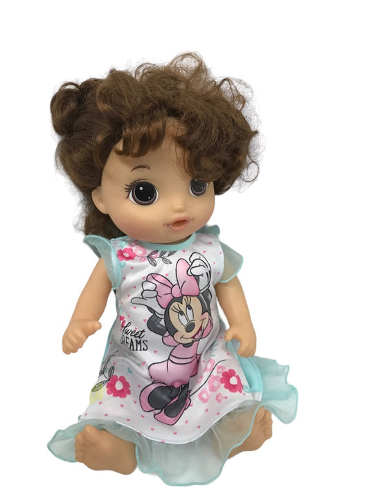 2017 Talking Baby Alive Doll Hasbro 14"  in Nightgown Working