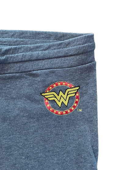 XL Wonder Woman Sweatpants Drawstring Gray Junior Women's Soft Pants