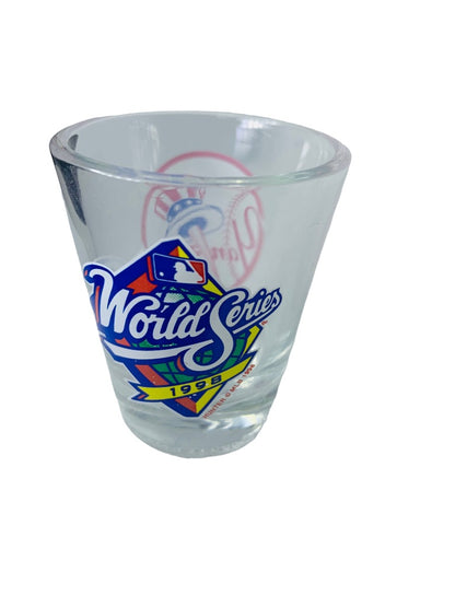 Yankee World Series 1998 Shot Glass Souvenir Barware 2.5"h x 2" Top Diameter