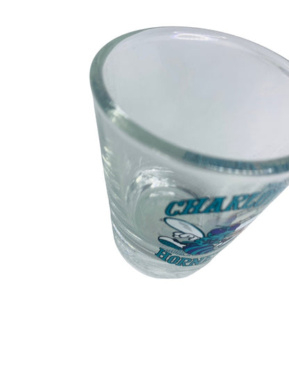 Charlotte Hornets Souvenir Shot Glass Clear 1.5 oz Barware