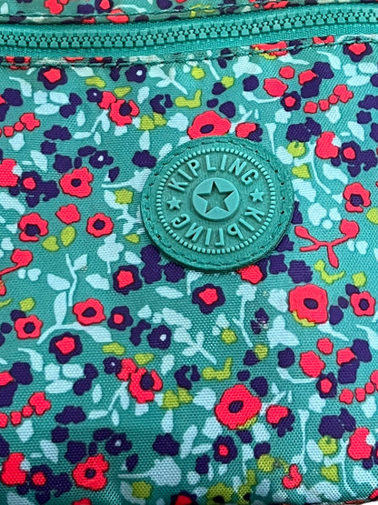 Kipling Keiko Crossbody Bag Field Floral Travel With Charm 3 Zip