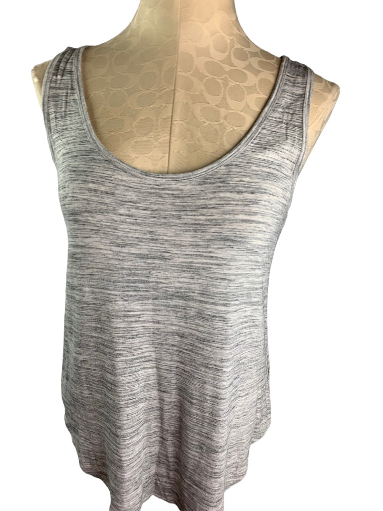 Small Old Navy Women's Heathered Gray Tank Top Loose Fit Lightweight