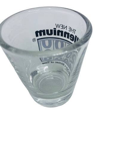 The New Millennium Shot Glass 1.5 oz Barware 2000 "Only a Matter of Time"