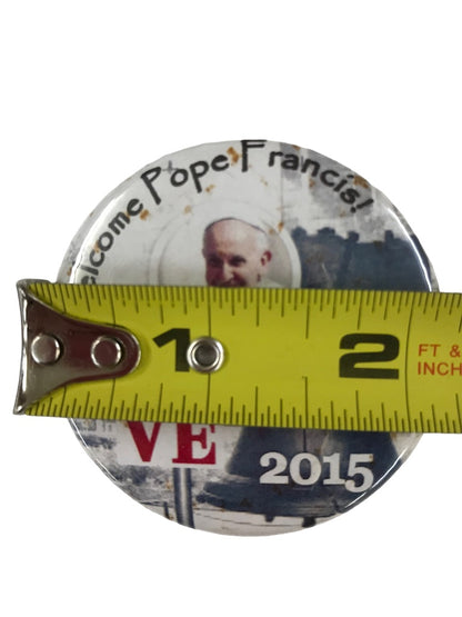 Lot of 40 Welcome Pope Francis 2 1/8" Pinback Button Collectible Love Philly 2015