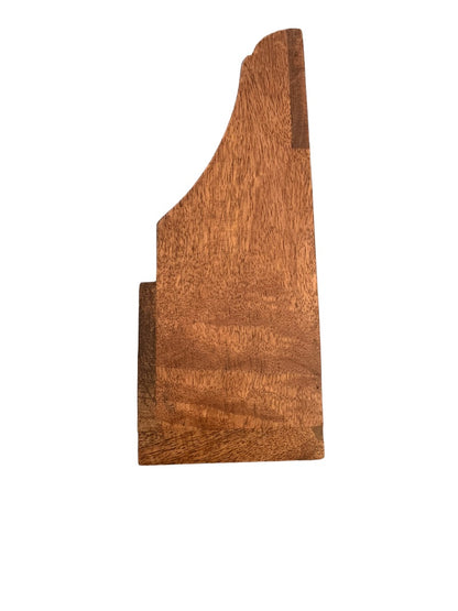 Wooden Wall Mounted Wine Bottle and Glass Hanger 18"l x 11.5"h Shelf