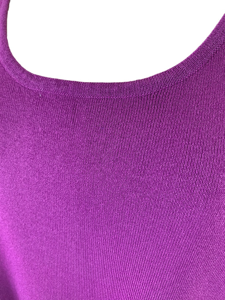 18/20 Dressbarn Woman Purple Sleeveless Pullover Sweater Shell