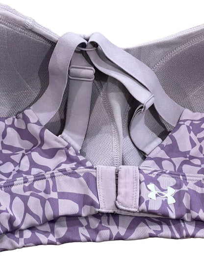 Large Under Armour Purple Padded Sports Bra Fitted Adjustable