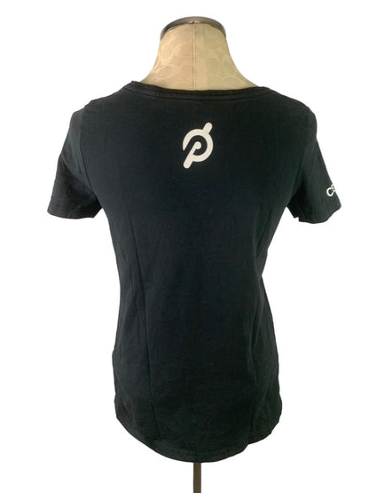 Medium Peloton Women's Short Sleeve Black Tshirt 100% Cotton