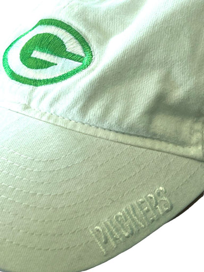 NFL Reebok Green Bay Packers White Pink Ball Cap Hat Cotton Adjustable Heart