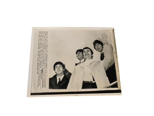 Beatles Wide World Photo's June 4th 1964 The Beatles Get a Subsitute Drummer 8 x 10"