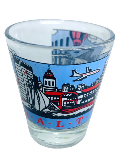 Baltimore Harbor Souvenir Shot Glass Maryland Barware