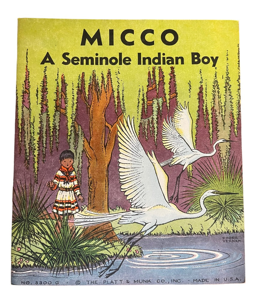 Set of 8 Vintage Native American 1935 Platt & Munk Made in USA Rodger Vernam Childrens Books