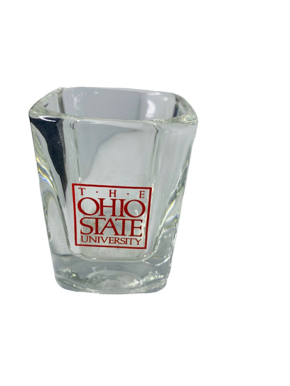 The Ohio State University Square Shot Glass Barware 2 1/2"h x 1 3/4" Square