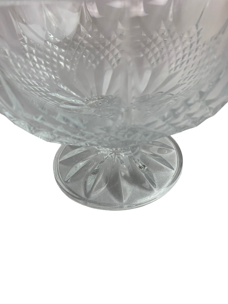 Vintage Crystal Compote Pedestal Serving Bowl and 4 Compote Dishes