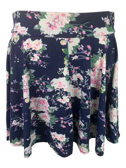 Large Urban Coco Junior Women's Floral Pull On Skater Skirt Jersey Knit