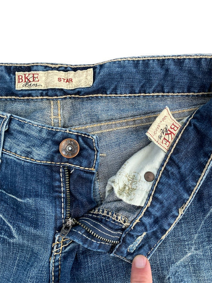 26 BKE Denim Star Bootcut Medium Distressed Jeans Buckle