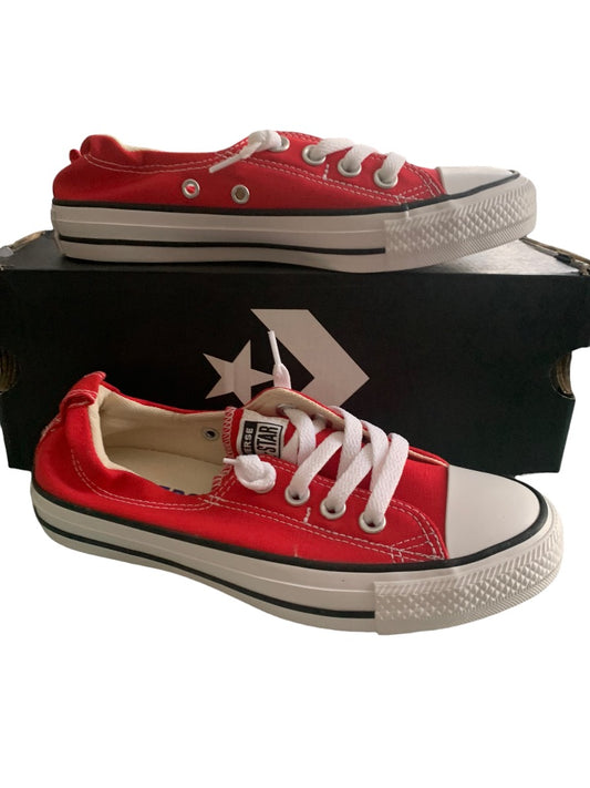 6M Converse All Star Women's Red Shoreline Pull On Sneaker Style 53708F