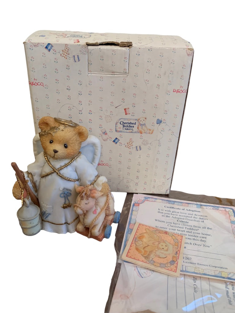 Cherished Teddies 141267 "An Angel to Watch Over You" Camel Pull Toy Figurine