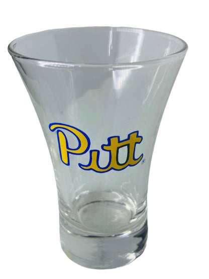 Souvenir Pitt Shot Glass Barware 3 1/4"h x 2" Flared Top Diameter