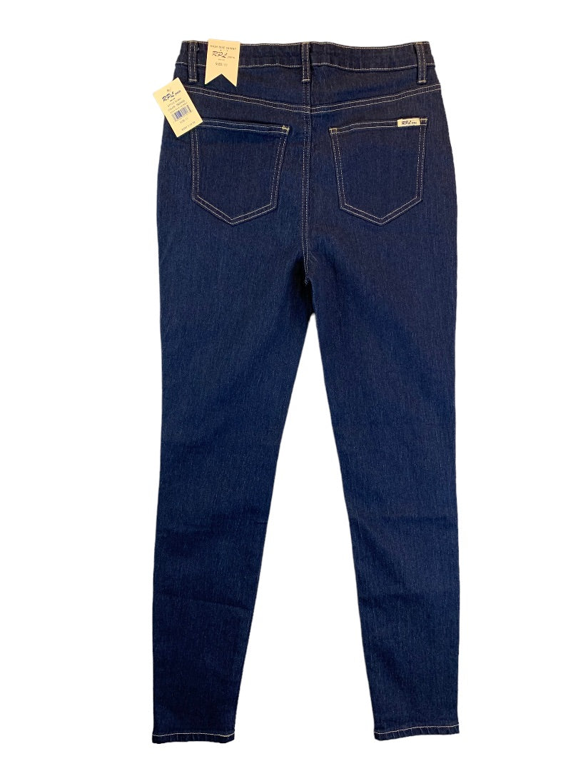 11 RPL Jeans Hi Rise Skinny Jeans Junior Women's Indigo New Denim 30" Inseam