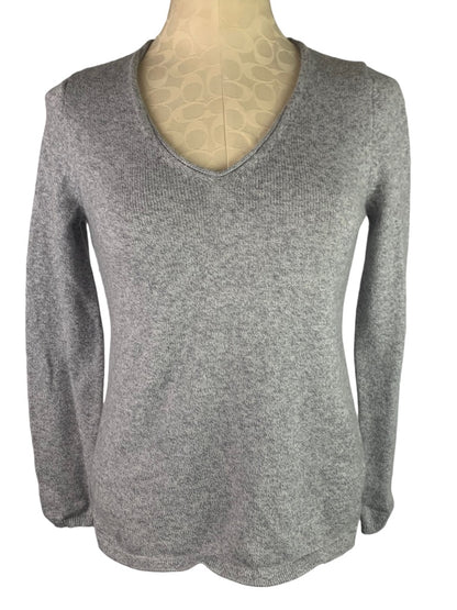 Small Old Navy Women's Gray Pullover Sweater V-Neck Cotton Blend