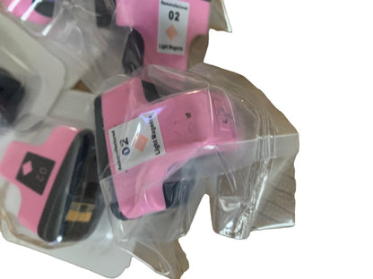 Set of 6 Replacement Light Magenta Cartridges 02 for HP C8775W