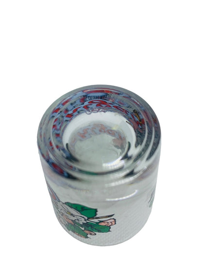 Michigan Souvenir Shot Glass State Bird Robin Apple Blossom Flower Barware