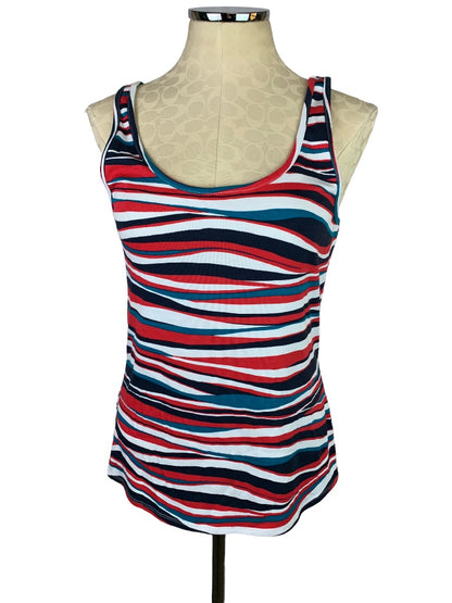 Large Apt 9 Junior Women's Soft Tank Top Sleeveless Scoop Neck Striped