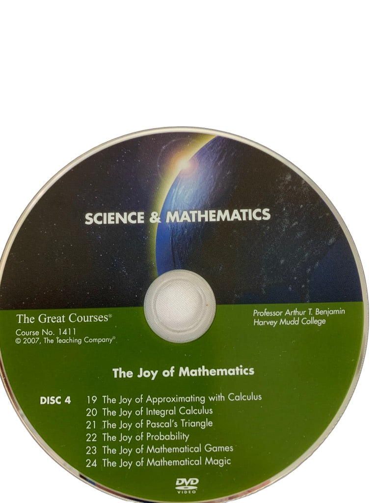 The Great Courses: The Joy of Mathematics DVD Book Set