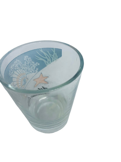 Atlantic City Souvenir Shot Glass Ocean Theme Barware New Jersey Seashells