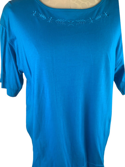 Medium Sterling Collection Bright Blue Women's Vintage 80s Tshirt Oversize New
