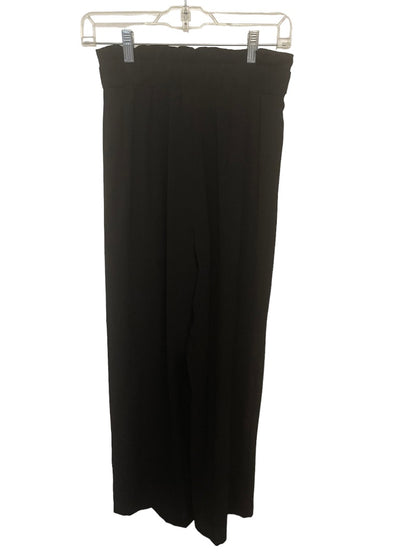 Small She + Sky Women's Black Sheer Wide Leg Dress Pants Shorts Lining