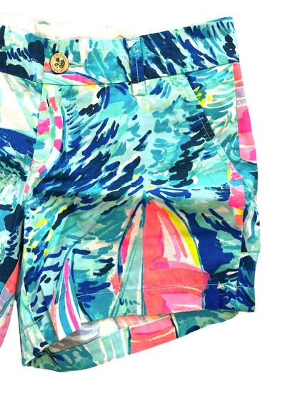 0 Lilly Pulitzer Hey Bay Bay Bright Blue Shorts 5" Inseam