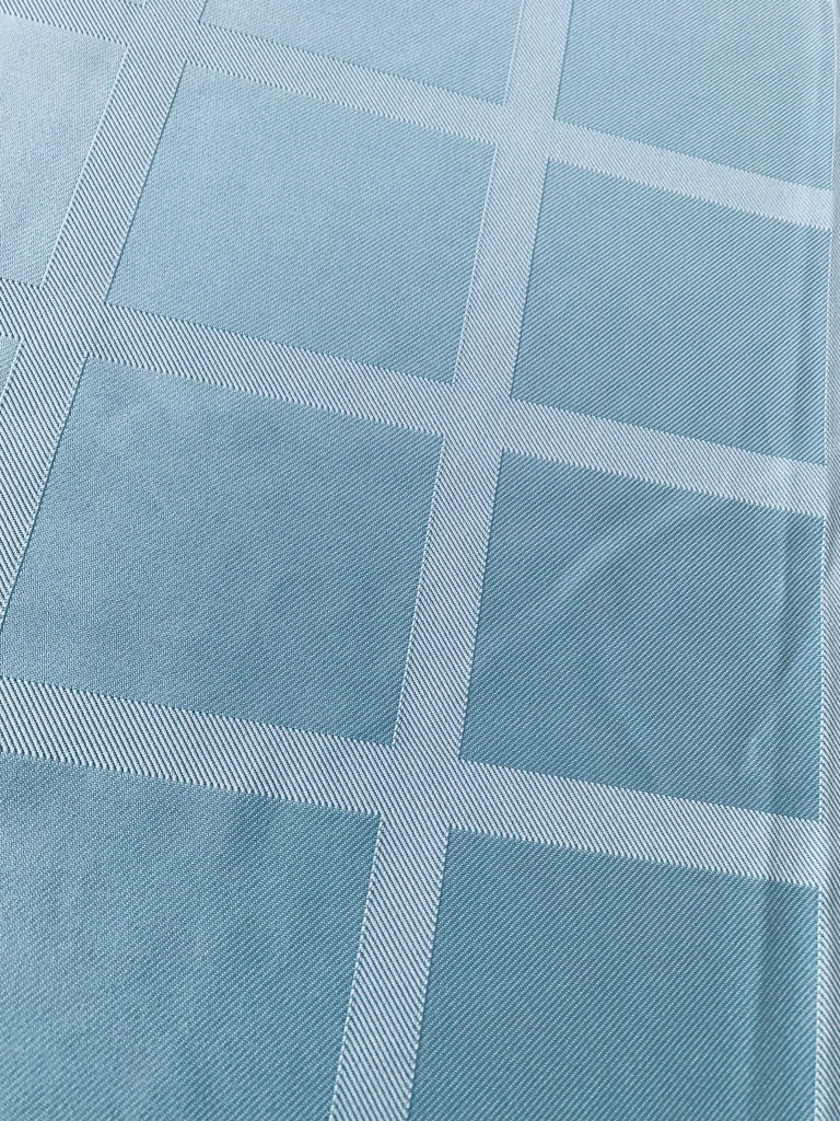 Essential Home Turquoise Tablecloth Table Linen Sateen Rectangular 70 x 52"