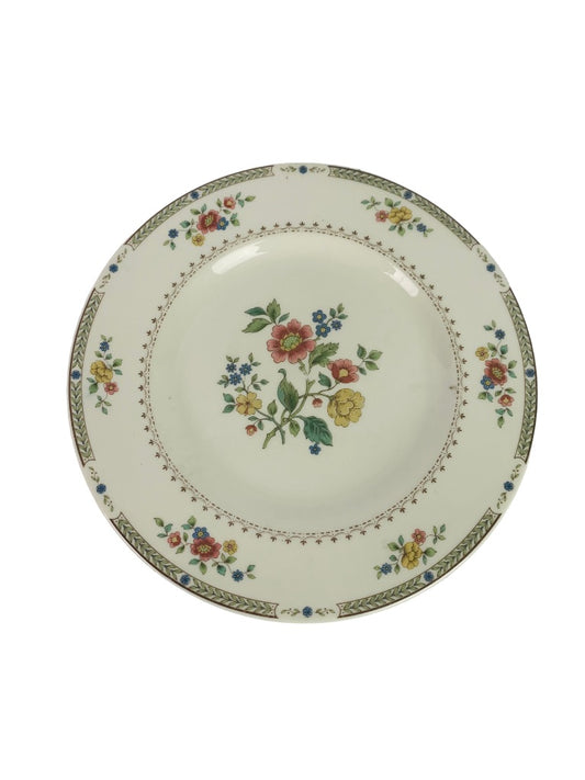 Royal Doulton Kingswood Fine China 8" Salad Plate Floral Green Laurel