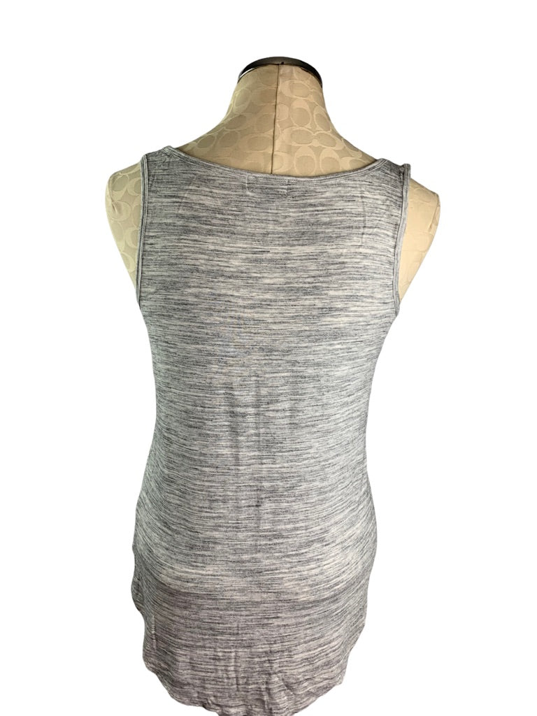 Small Old Navy Women's Heathered Gray Tank Top Loose Fit Lightweight