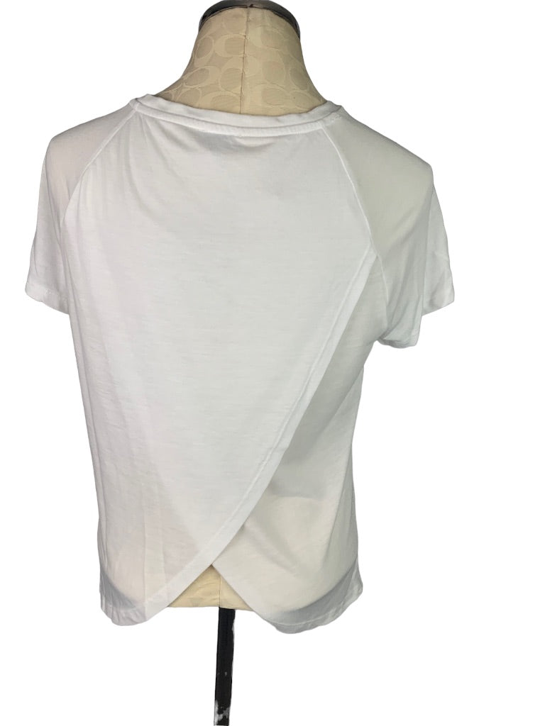 Medium J.Crew Factory Women's White Petal Back Tshirt AW610