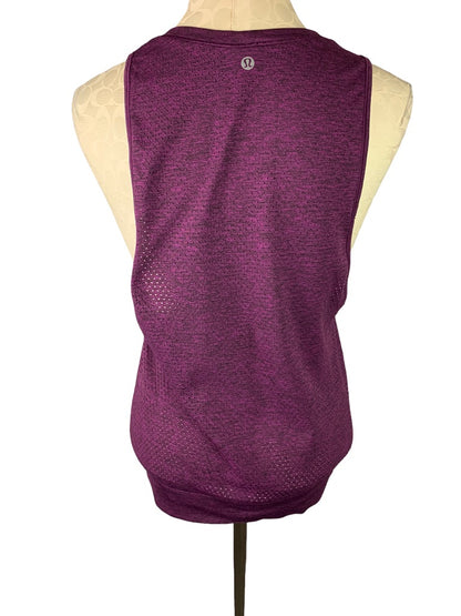 4 Lululemon Purple Women's Breeze By Perforated Muscle Tank Shirt Sleeveless