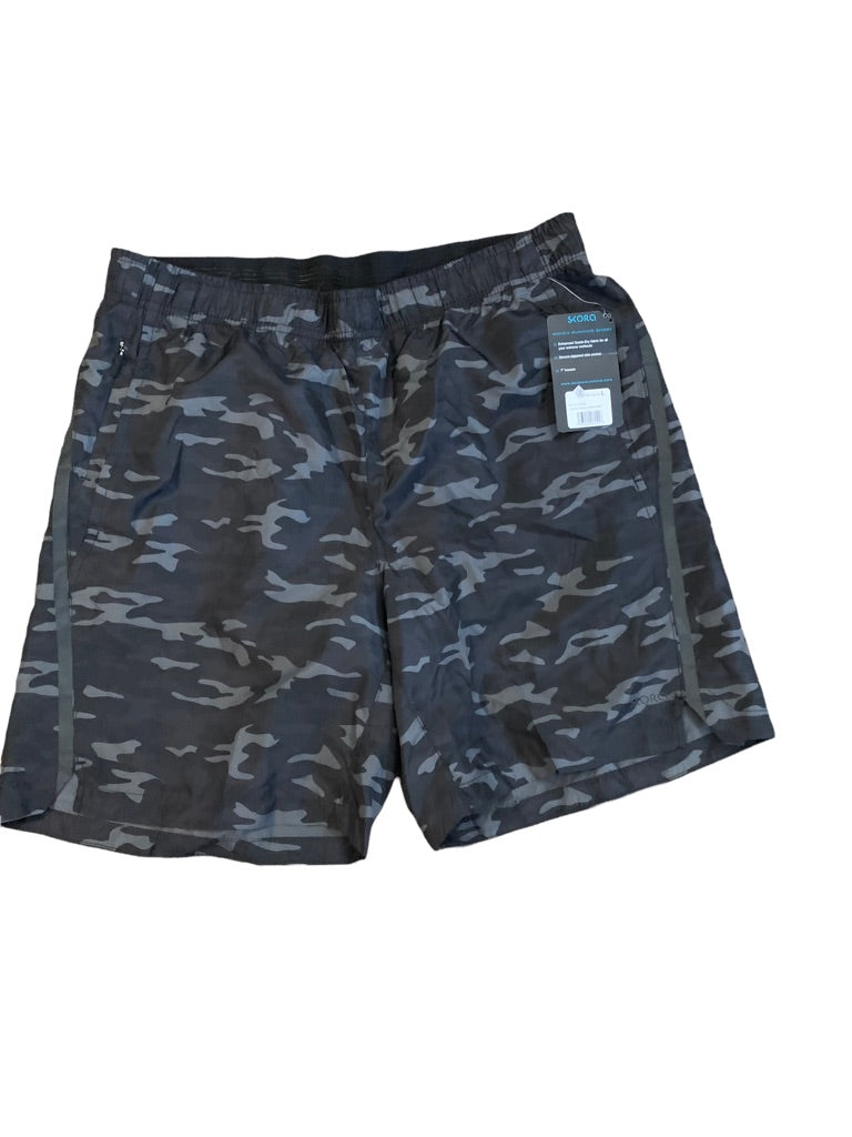 Large Skora Black and Camo Quick Dry Women's Running Shorts New Reflective