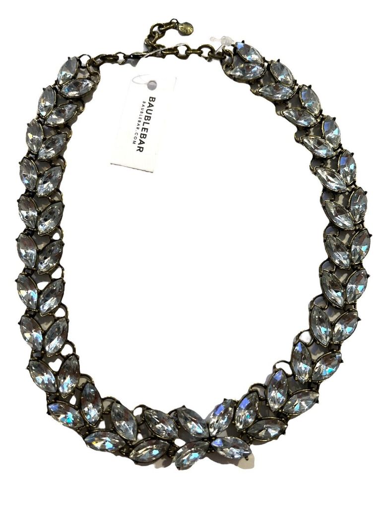 NEW Baublebar Statement Rhinestone Necklace 17 - 19" Adjustable