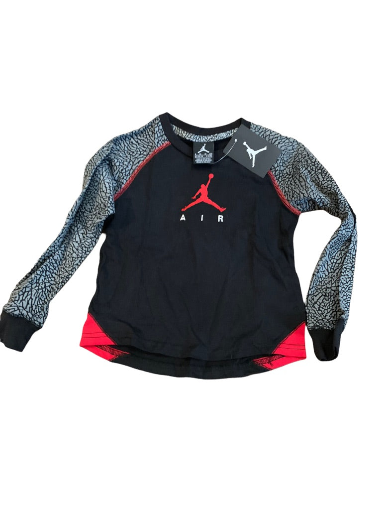 XS (4) Nike Jumpman Youth Boys 2 Piece Outfit Black Red Pants Long Sleeve