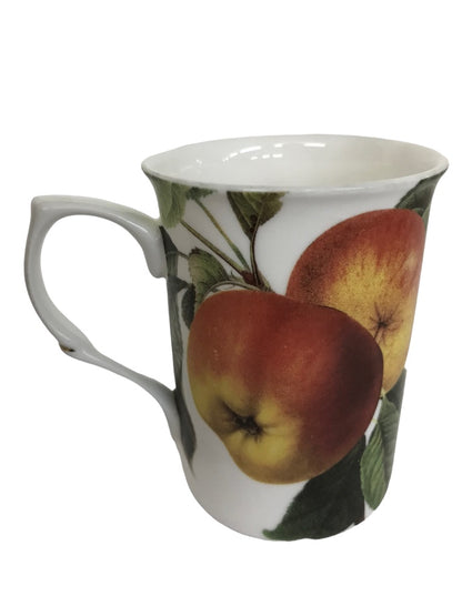 Stechcol Gracie Bone China Tea Mug by Graceline Imports Apple Dishwasher Safe