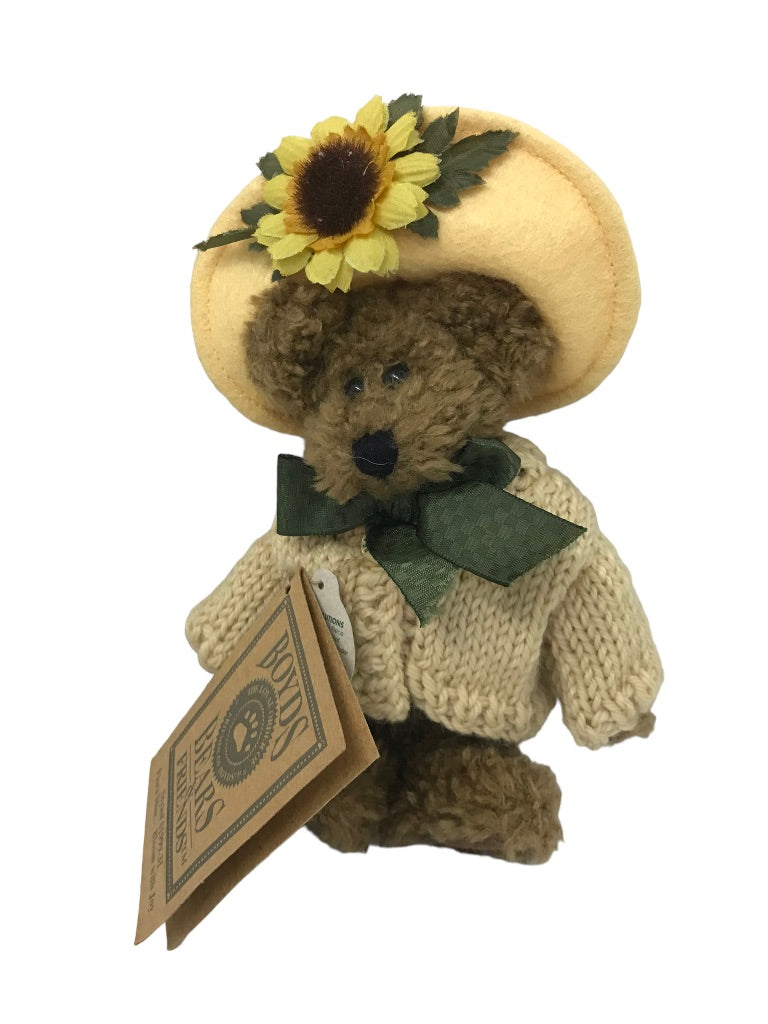 Boyds Bears & Friends 6" Teddy Bear Flora Mae . . . Bloom with Joy