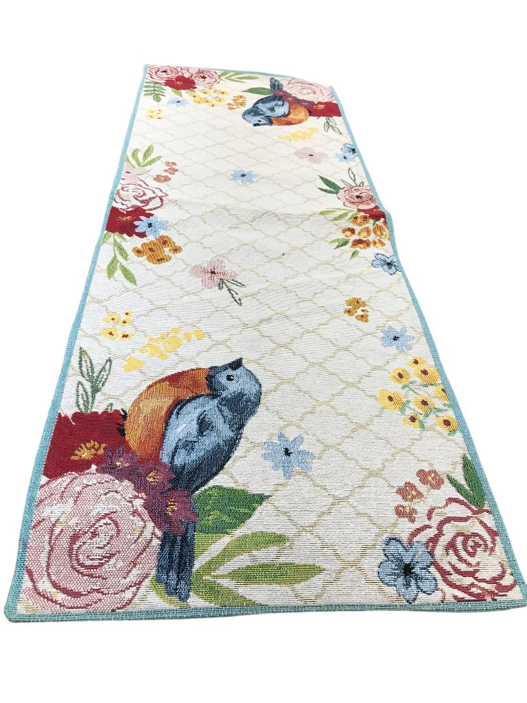 Celebrate Spring Together Spring Bird Tapestry Table Runner 36" x 13"