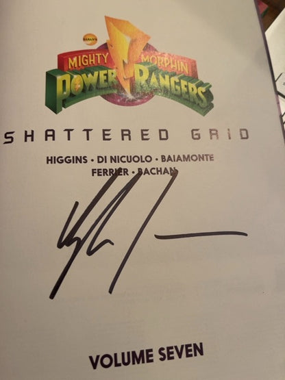 Signed Mighty Morphin Power Rangers Vol. 7 Shattered Grid Paperback