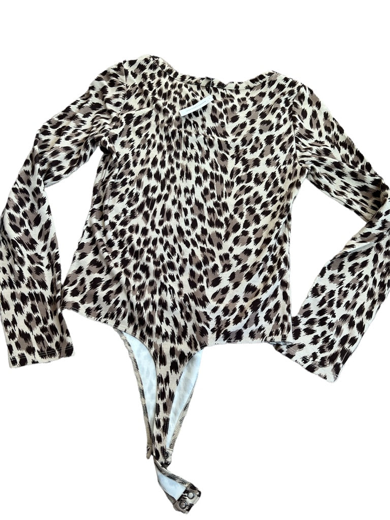 Small Banana Republic Animal Print Bodysuit NWT